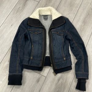Armani exchange long sleeve denim jacket